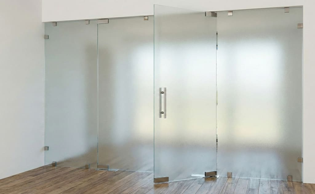 Frosted Privacy Glass Gate