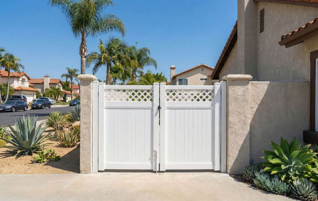 Vinyl Privacy Gate